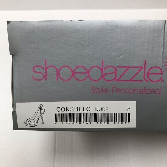 Shoe Dazzle Consuelo nude platform heels 8 - Picture 8 of 8
